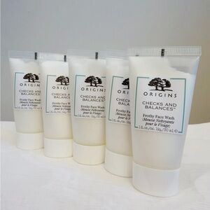 Set of 5 Origins Checks and Balances Frothy Face Wash (1oz/30ml each)